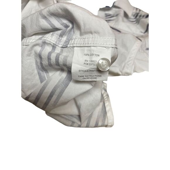 Cody James Men's White Blue Regular Pearl Snap Ikat Button Down Shirt Size XL - Picture 6 of 15